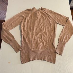 L.A.M.B. Tan Cowl Neck Sweater